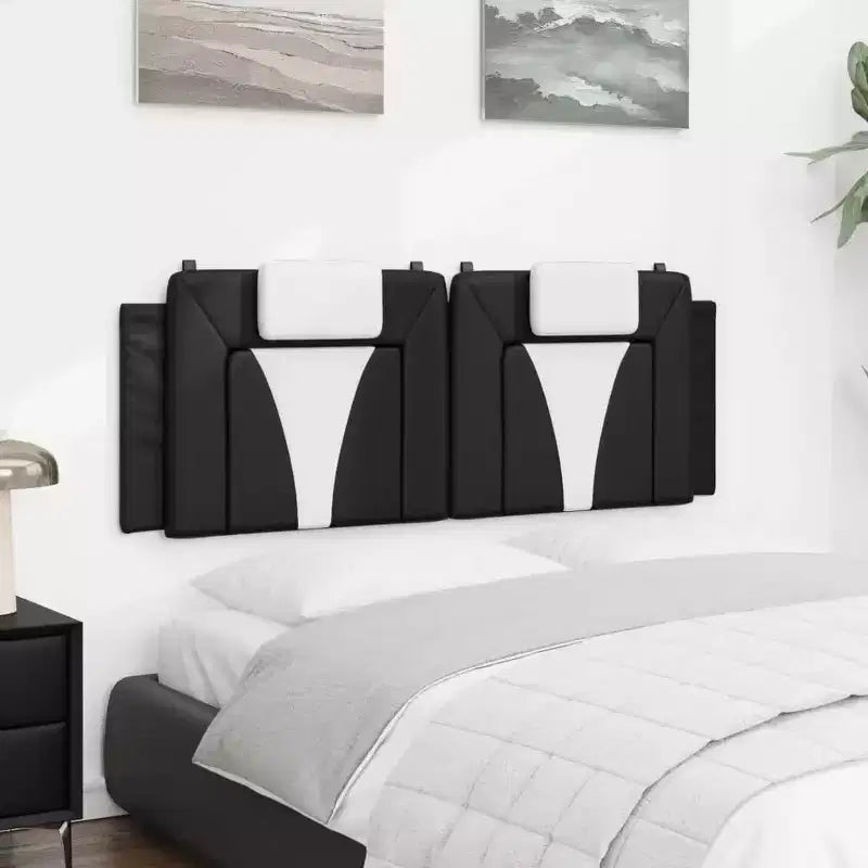 vidaXL Coussin de Tête de Lit Suspendu Rembourré Oreiller Dossier Chambre Similicuir