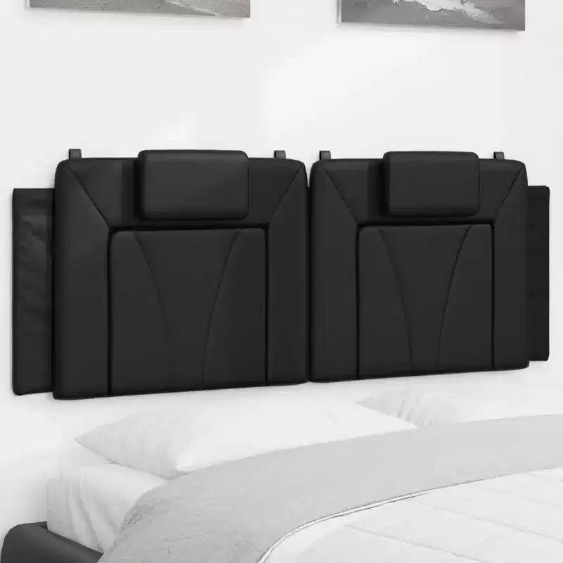 vidaXL Coussin de Tête de Lit Suspendu Rembourré Oreiller Dossier Chambre Similicuir