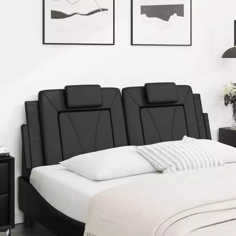 vidaXL Coussin de Tête de Lit Suspendu Rembourré Oreiller Dossier Chambre Similicuir