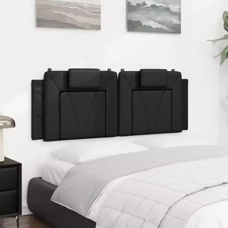 vidaXL Coussin de Tête de Lit Suspendu Rembourré Oreiller Dossier Chambre Similicuir