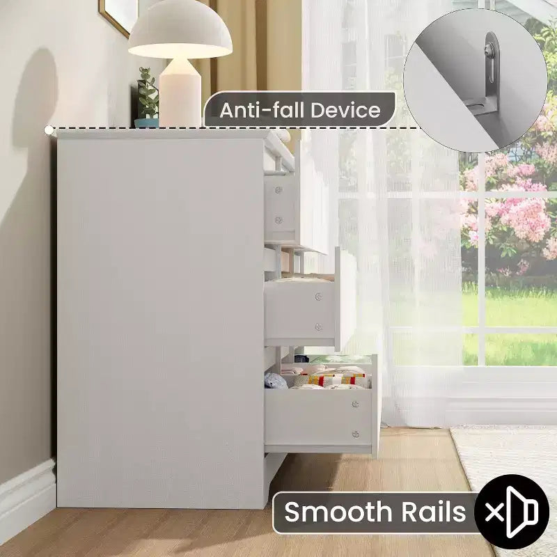 Commode à 9 tiroirs pour chambre à coucher, commode en bois de 150 cm de large avec plateau spacieux, grande commode, meuble TV, organisateur de rangement pour vêtements pour salon