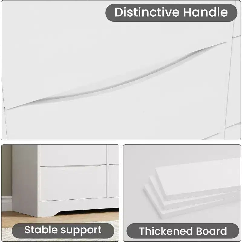 Commode à 9 tiroirs pour chambre à coucher, commode en bois de 150 cm de large avec plateau spacieux, grande commode, meuble TV, organisateur de rangement pour vêtements pour salon
