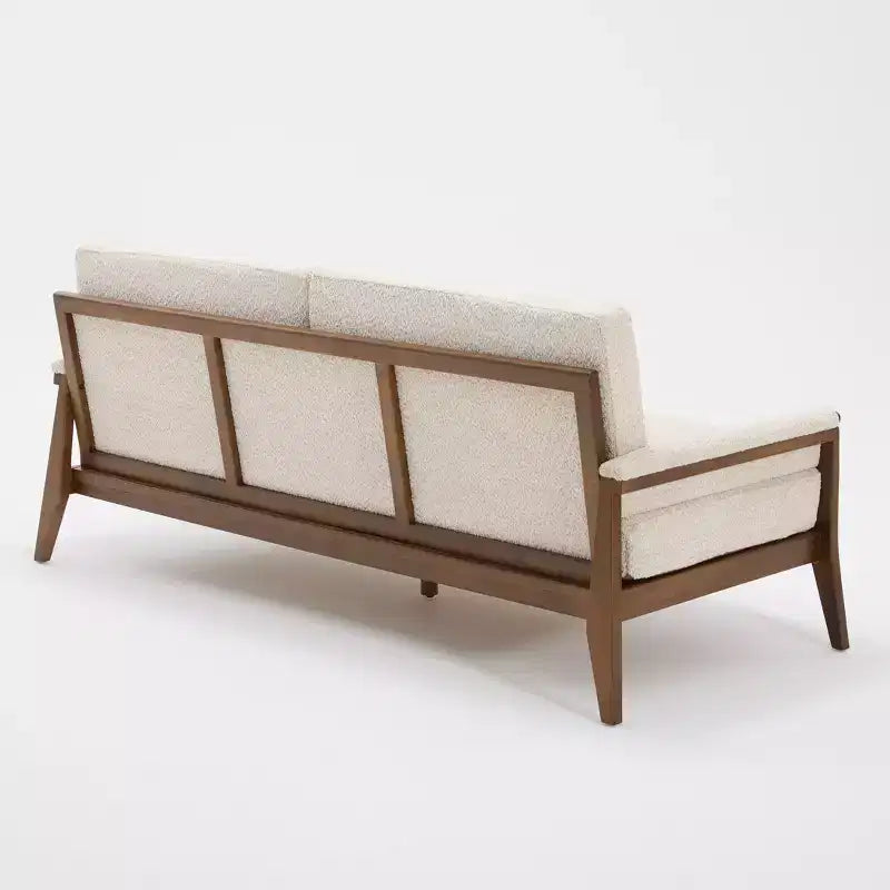 Christopher Knight Home Sneha Canapé moderne 3 places en velours et bois de 74 po