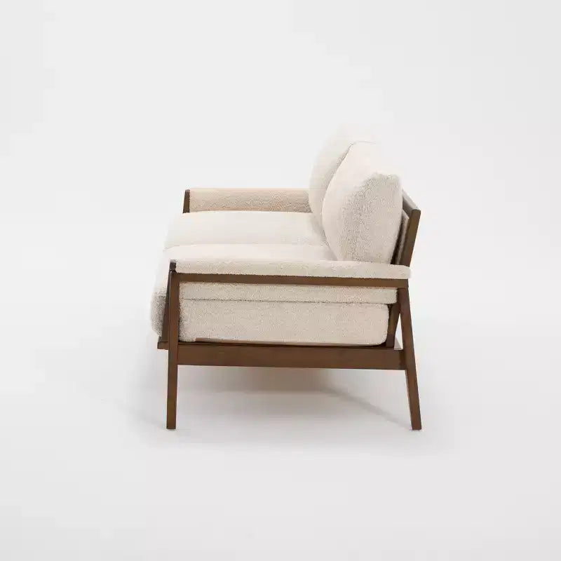 Christopher Knight Home Sneha Canapé moderne 3 places en velours et bois de 74 po