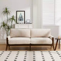 Christopher Knight Home Sneha Modern 74 3-Seater Wooden Velvet Upholstered Sofa
