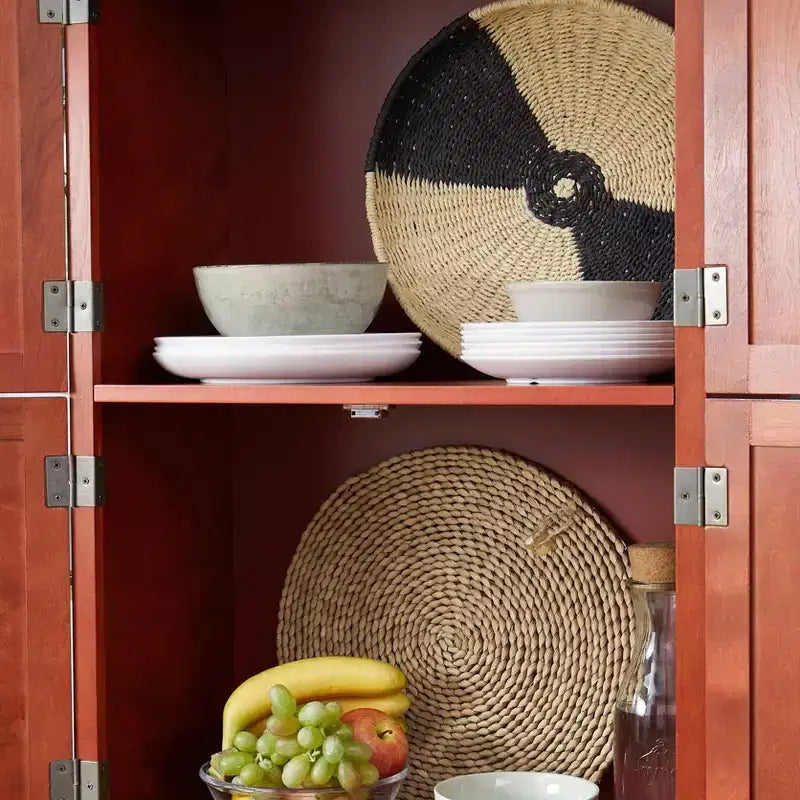 Armoire de rangement haute de 183 cm avec 8 portes et 4 étagères pour salon, cuisine ou bureau