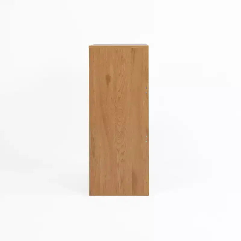 JVNOXK Meuble à chaussures à quatre niveaux, étagère à chaussures autoportante en bois, avec deux portes d'armoire blanches et des étagères réglables, idéal pour les entrées
