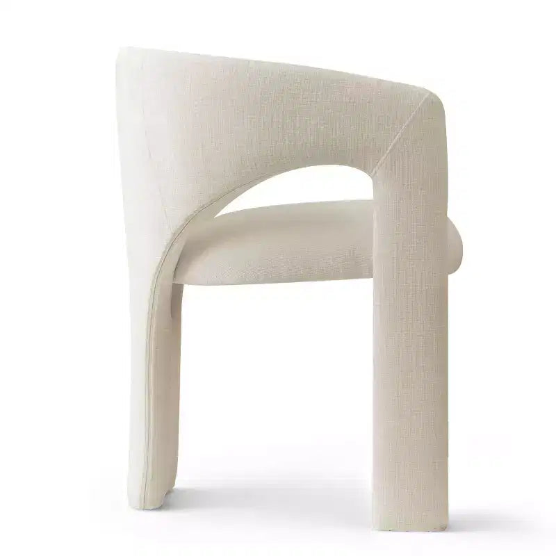 Ensemble table à manger ronde avec 2 fauteuils en chenille, table piédestal moderne et chaises rembourrées avec dossier et accoudoirs complets - Panipeachy
