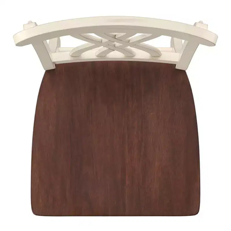 Tabourets de comptoir bicolores Countryside - Lot de 2 - iNSPIRE Q