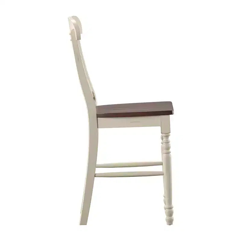 Tabourets de comptoir bicolores Countryside - Lot de 2 - iNSPIRE Q
