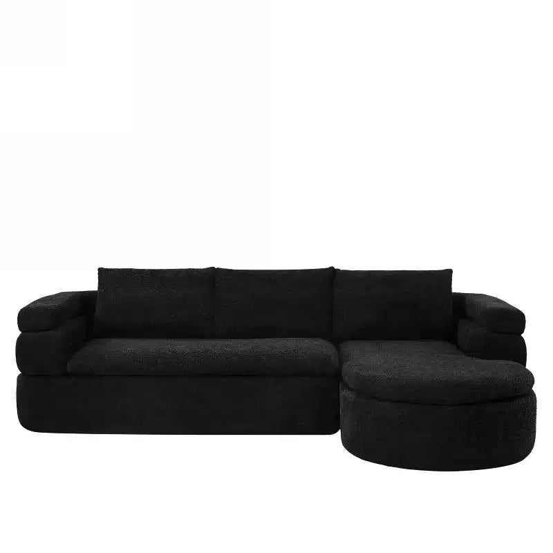 Christopher Knight Home Evelyne Canapé d'angle moderne 4 places avec 3 coussins