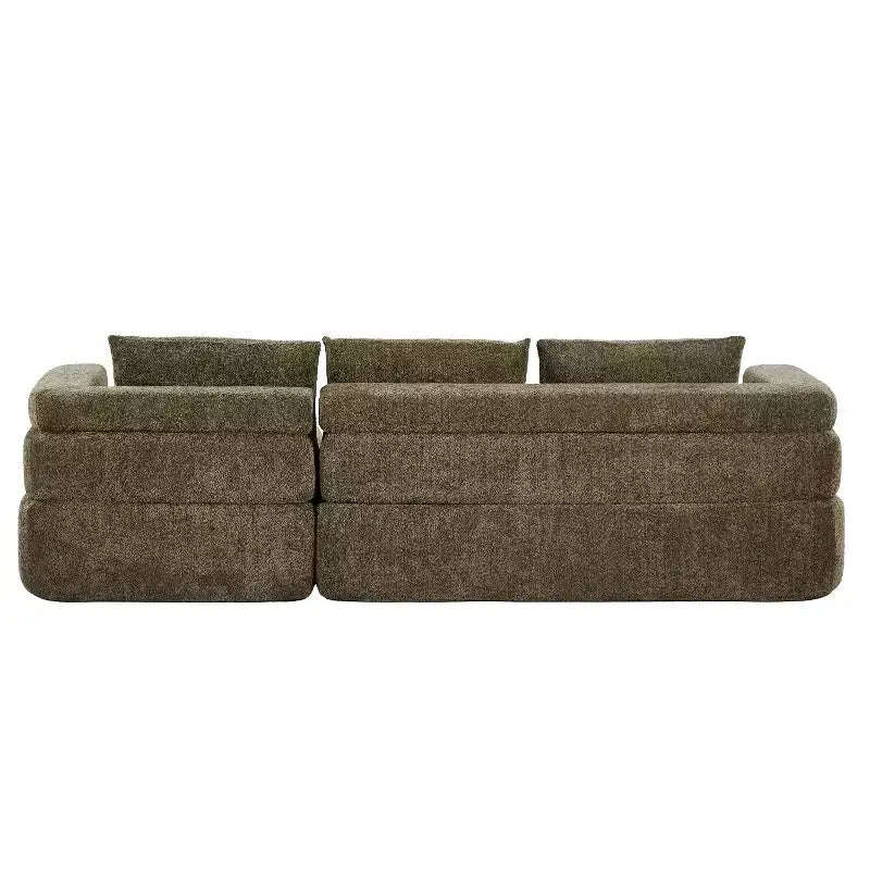 Christopher Knight Home Evelyne Canapé d'angle moderne 4 places avec 3 coussins