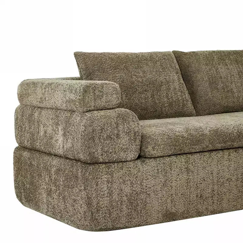 Christopher Knight Home Evelyne Canapé d'angle moderne 4 places avec 3 coussins