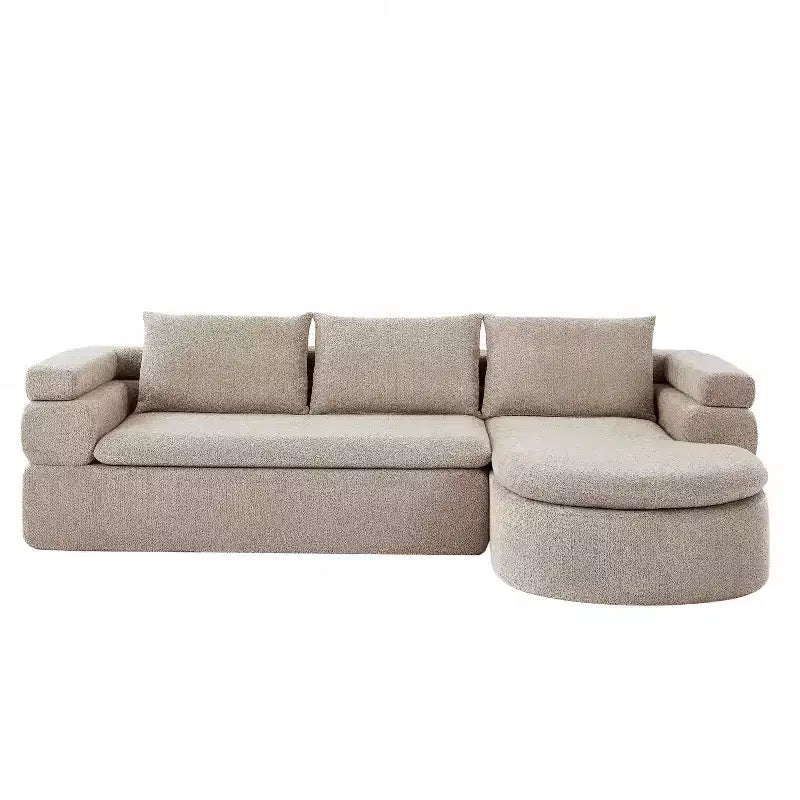 Christopher Knight Home Evelyne Canapé d'angle moderne 4 places avec 3 coussins