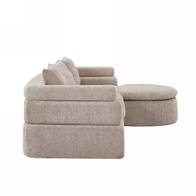 Christopher Knight Home Evelyne Canapé d'angle moderne 4 places avec 3 coussins