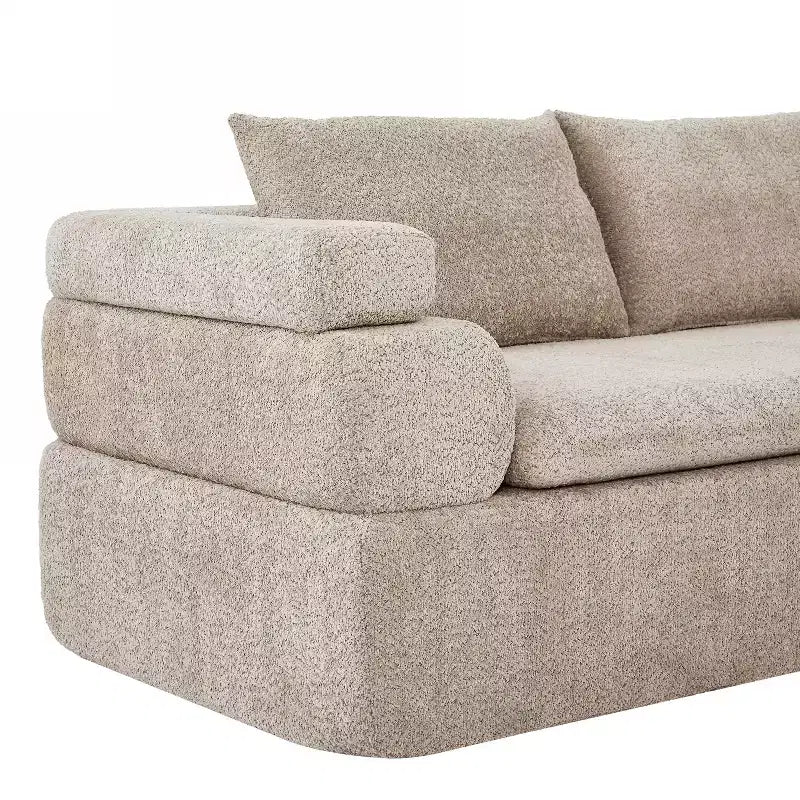 Christopher Knight Home Evelyne Canapé d'angle moderne 4 places avec 3 coussins