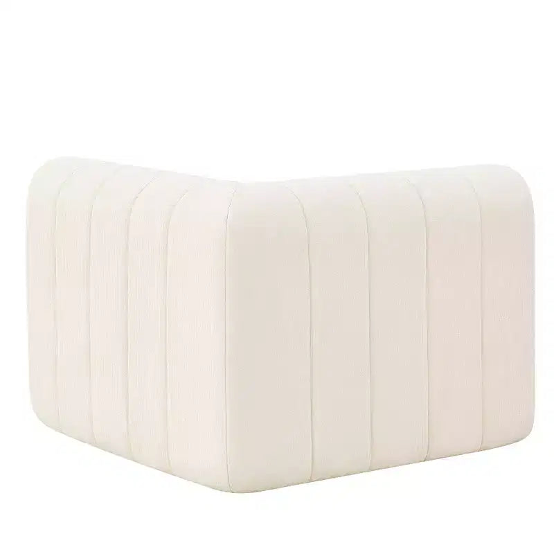 Canapé sectionnel modulaire de 145,5 pouces avec revêtement en polyester beige, 4 pièces, pour salon