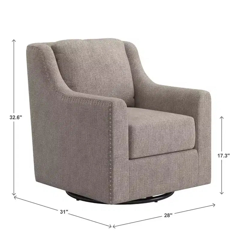 Fauteuil pivotant Halden Nailhead - iNSPIRE Q