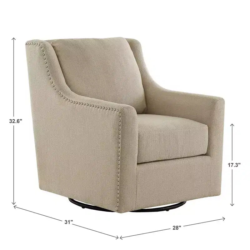 Fauteuil pivotant Halden Nailhead - iNSPIRE Q