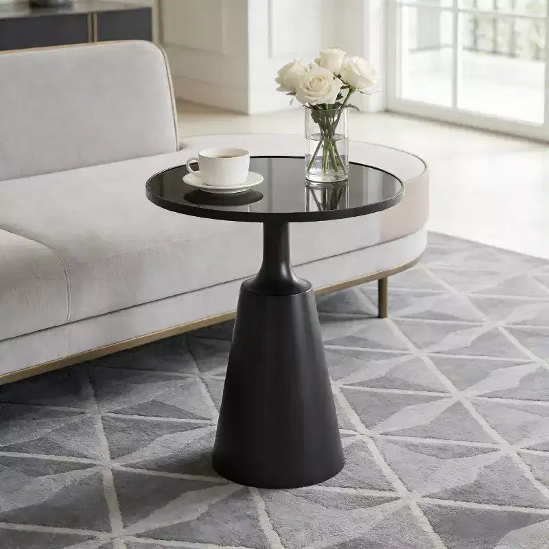 Christopher Knight Home Viviana Table d'appoint ronde moderne en fer