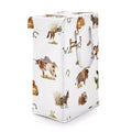 Sweet Jojo Designs Boy Foldable Laundry Hamper with Handles Country Western Taupe Brown and Cream