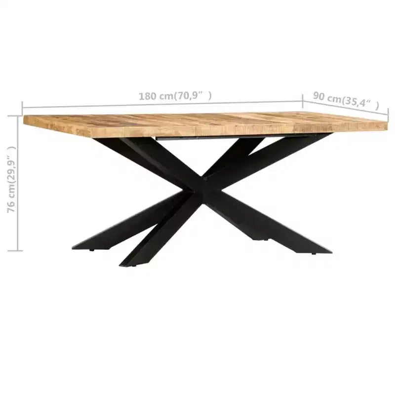 vidaXL Table de salle à manger - Bois de récupération massif