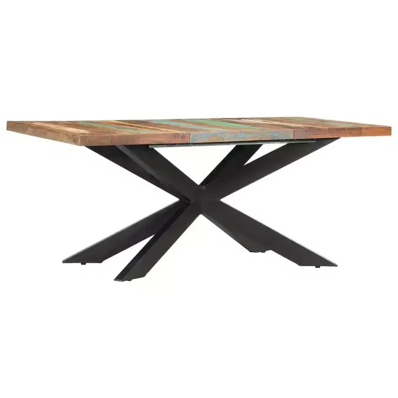 vidaXL Table de salle à manger - Bois de récupération massif