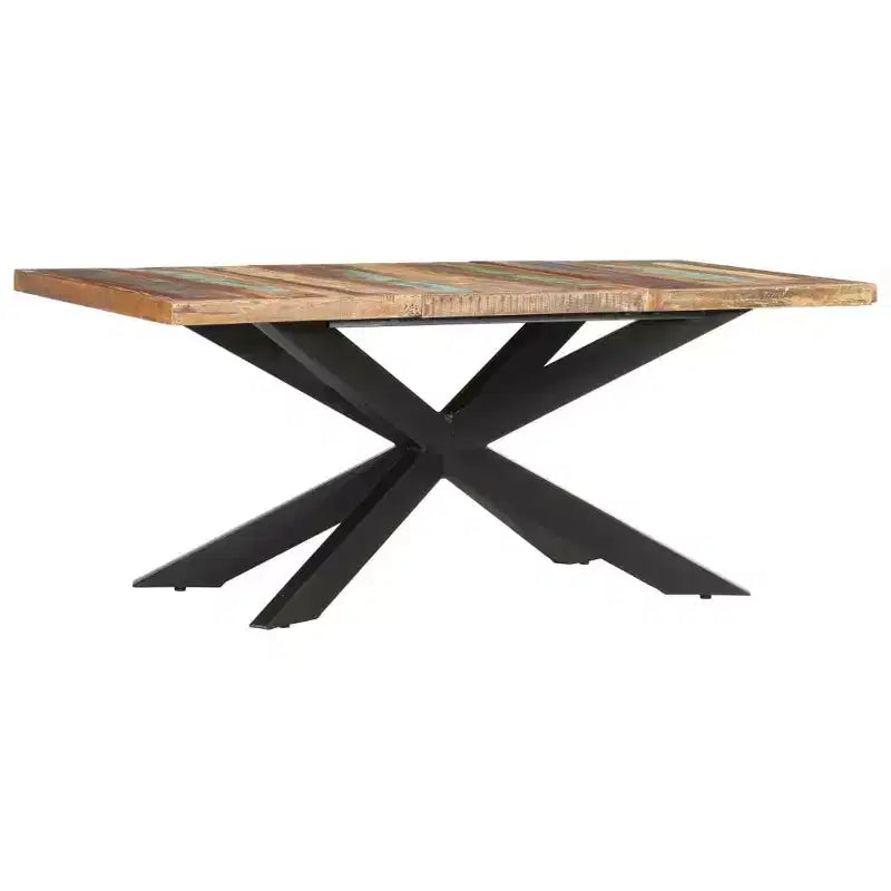 vidaXL Table de salle à manger - Bois de récupération massif