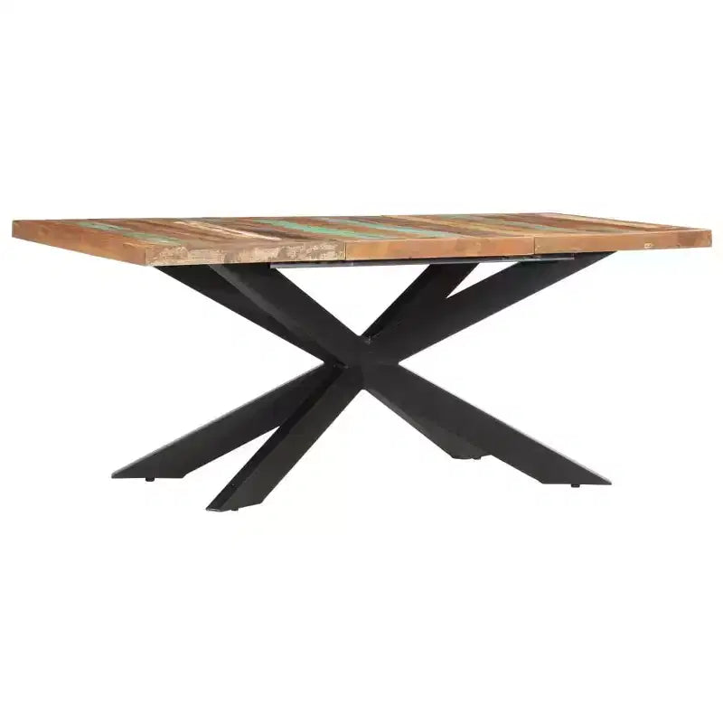 vidaXL Table de salle à manger - Bois de récupération massif