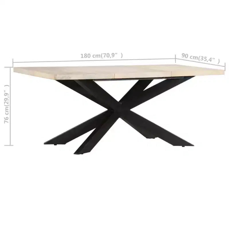vidaXL Table de salle à manger - Bois de récupération massif