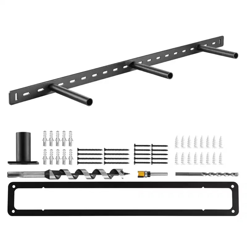 VEVOR Floating Shelf Bracket 1 Pack, 190 lbs/86 kg Weight Capacity, 34x6.2x1.5 inch / 863.6x157.4x38.1 mm, Heavy Duty Hidden, Wall Mounting, Black