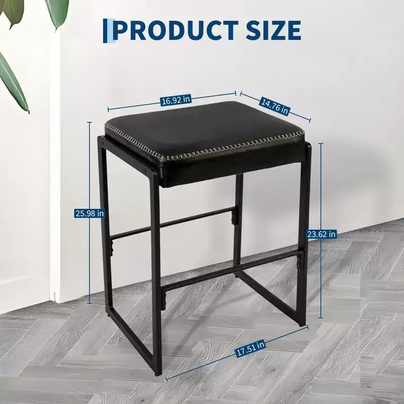 Tabourets de bar hauteur comptoir, Tabouret de maquillage à cadre métallique, Coussin épais, pour Salon, Salle à manger