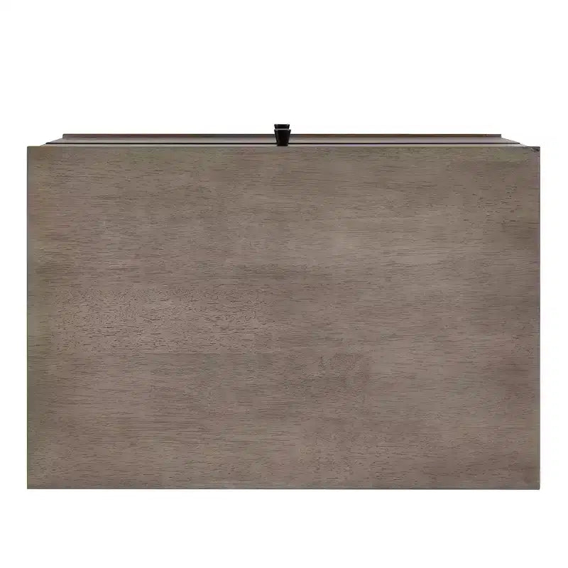 Table de chevet Sutro Mid-Century Modern avec 2 tiroirs et pieds noirs - Gris/Noir - iNSPIRE Q