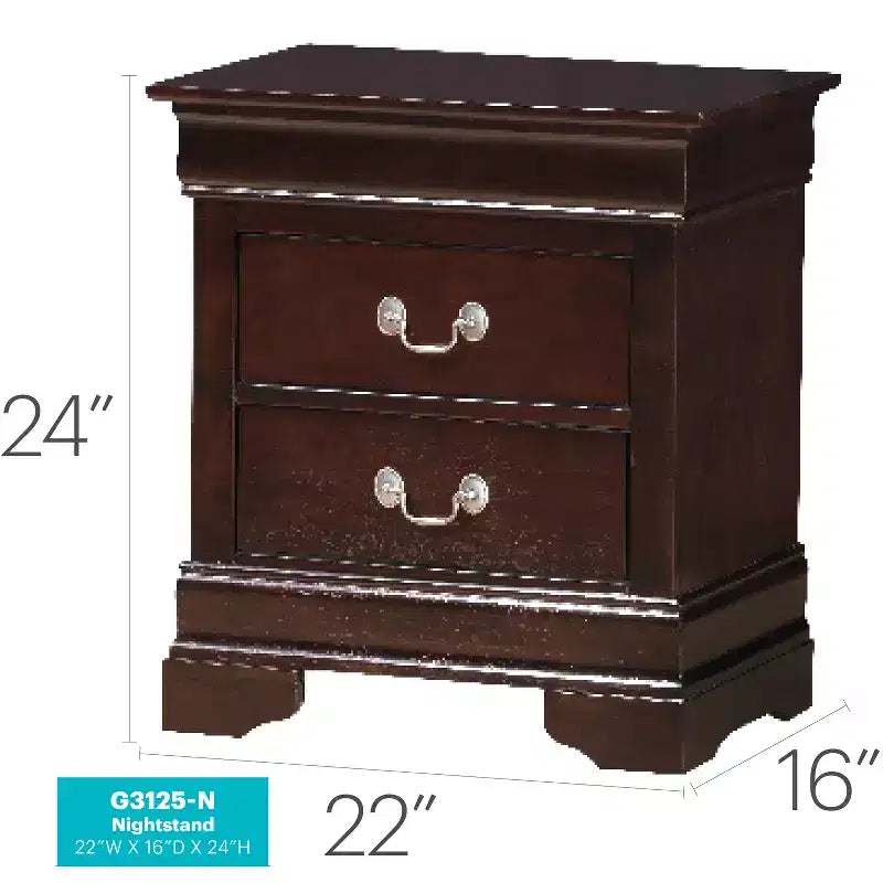 Table de Chevet Rectangulaire en Bois HomeStock pour Salon et Chambre à Coucher