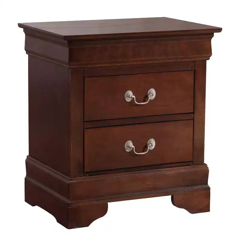 Table de Chevet Rectangulaire en Bois HomeStock pour Salon et Chambre à Coucher