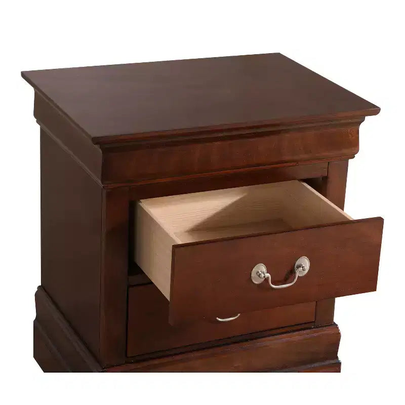 Table de Chevet Rectangulaire en Bois HomeStock pour Salon et Chambre à Coucher