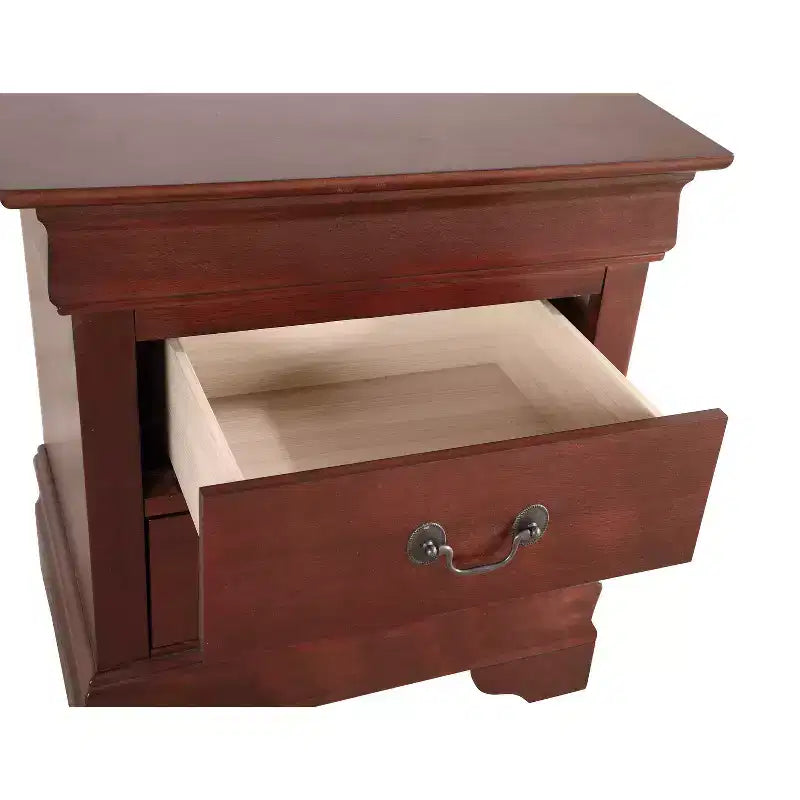 Table de Chevet Rectangulaire en Bois HomeStock pour Salon et Chambre à Coucher