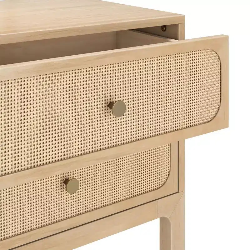 Table de chevet 2 tiroirs Elio/Rotin
