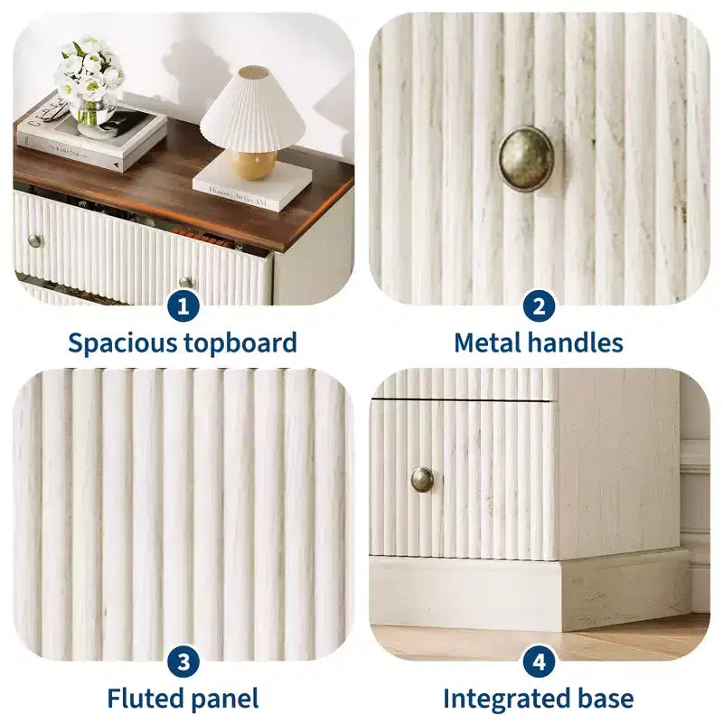 Commode de chambre à 5 tiroirs, armoire verticale en bois, avec poignées en métal, adaptée aux appartements, chambres à coucher, salons et salles à manger.
