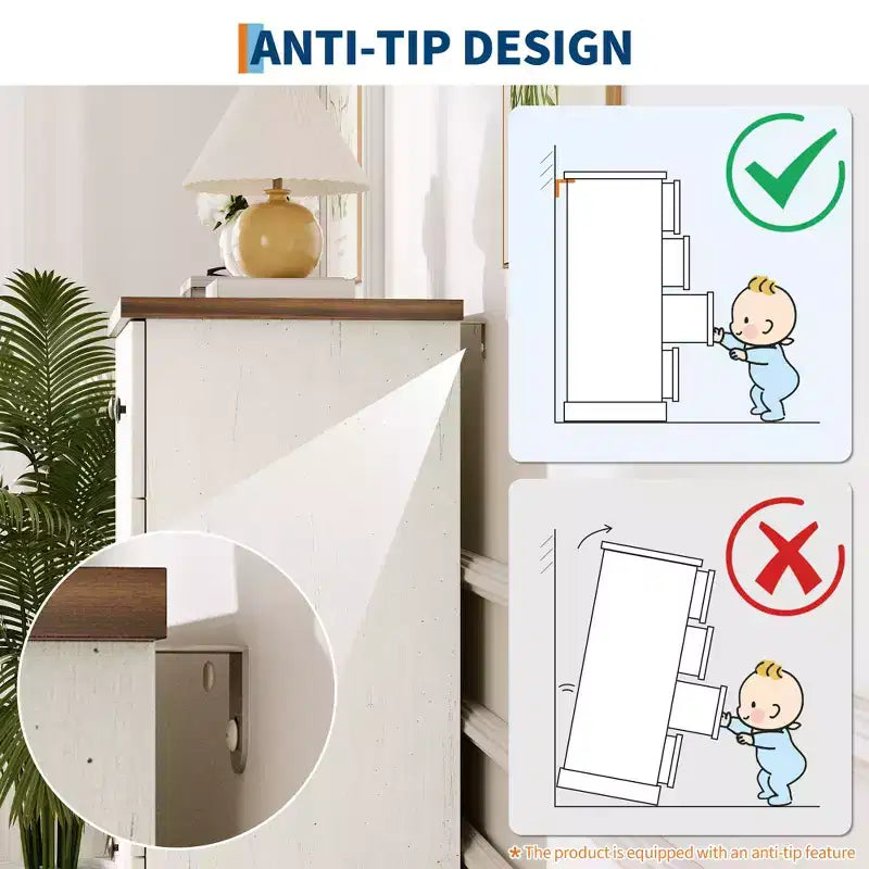 Commode de chambre à 5 tiroirs, armoire verticale en bois, avec poignées en métal, adaptée aux appartements, chambres à coucher, salons et salles à manger.