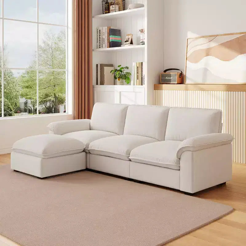 Canapé d'angle rembourré en mousse à mémoire de forme Havenridge de GDFStudio