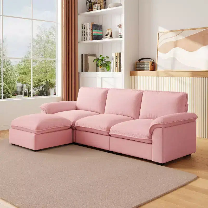 Canapé d'angle rembourré en mousse à mémoire de forme Havenridge de GDFStudio
