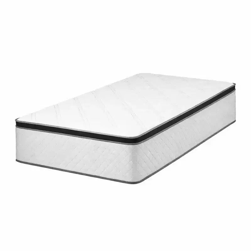 Matelas à ressorts Atlas de 12 pouces, pour lit jumeau, avec housse respirante, fermeté accrue