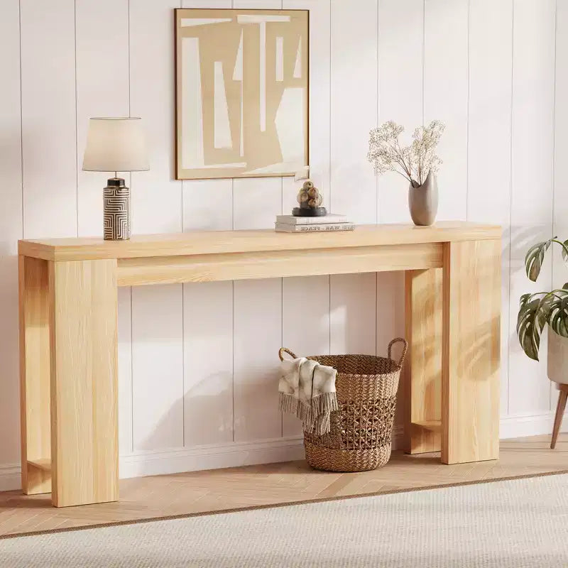 COZONY 70.9 Table Console Étroite de Ferme, Table de Canapé Rustique en Bois pour Entrée ou Salon