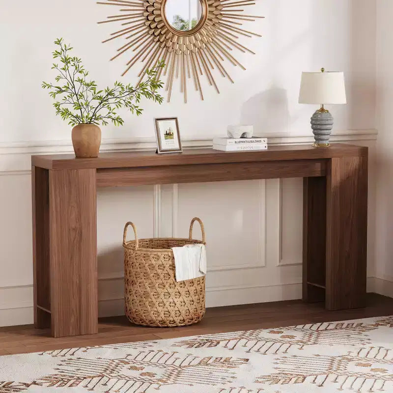 COZONY 70.9 Table Console Étroite de Ferme, Table de Canapé Rustique en Bois pour Entrée ou Salon