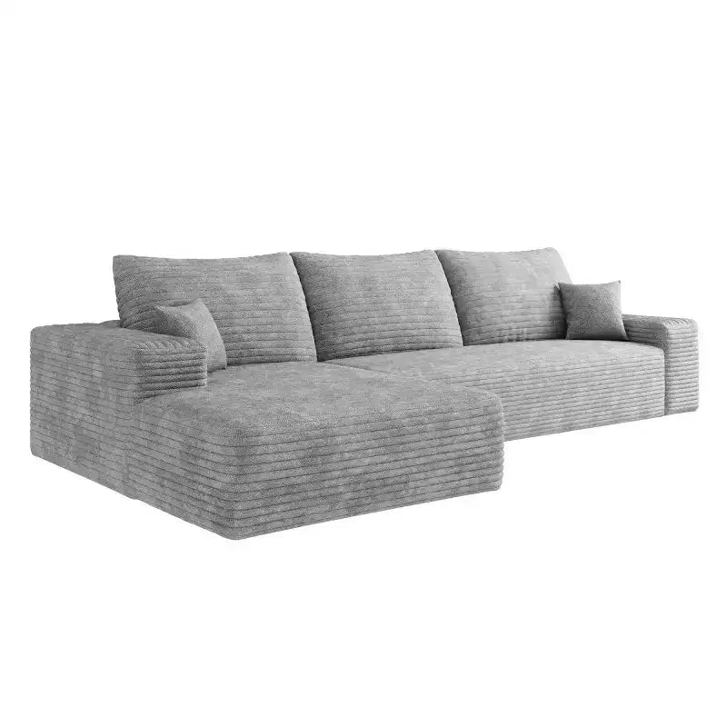 Canapé sectionnel moderne en forme de L 107 avec méridienne, canapé modulaire profond pour salon, chambre, salle familiale-Panipeachy