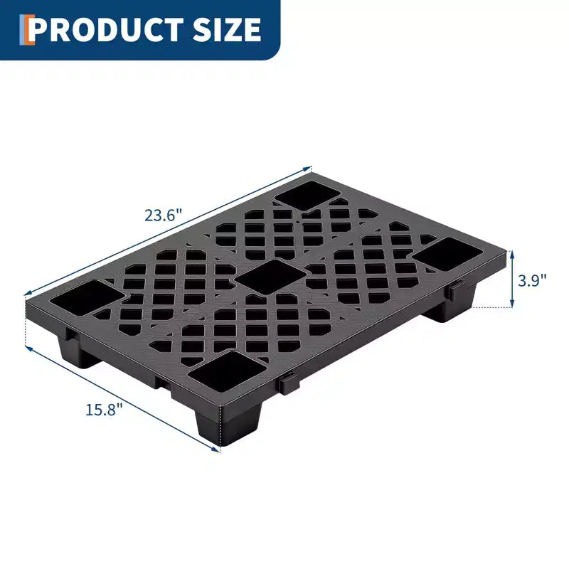 Palettes en plastique emboîtables robustes, lot de 4/6/8, 60x40x10 cm, tapis de sol empilables étanches