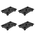 Heavy-Duty Interlocking Plastic Pallets, 4/6/8-Pack 23.6x15.7x3.9 Inch, Waterproof Stackable Floor Mats