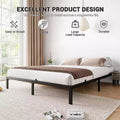 Heavy Duty Metal Platform Bed Frame  Sturdy Steel Construction  No Box Spring Needed  Noise-Free, Low Profile, Easy Assembly,Supports Up to 800lbs