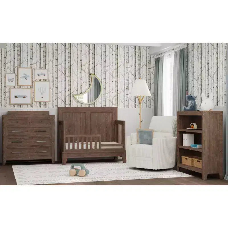 Barrière pour tout-petit de lit de bébé convertible Carlson de Westwood Baby – Marron Harvest